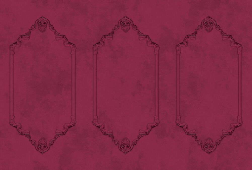 Frames Mural - Burgundy