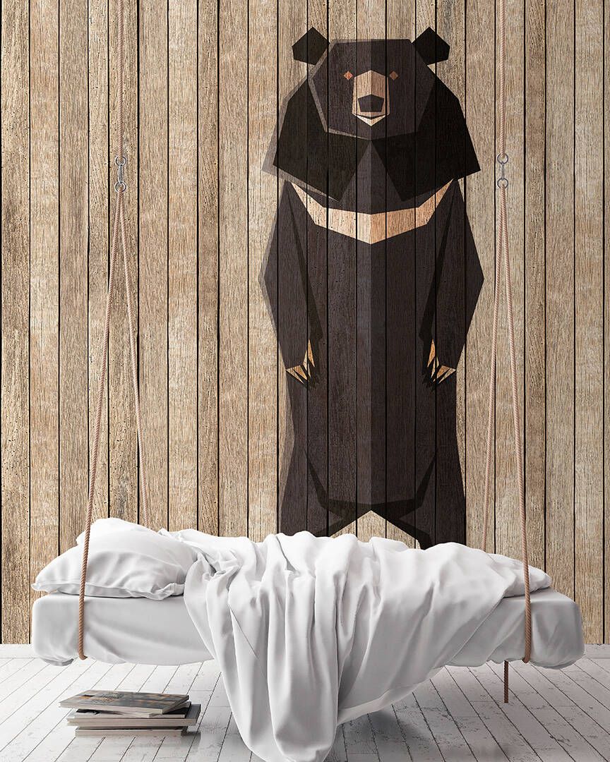 Born to be Wild Mural - Bear