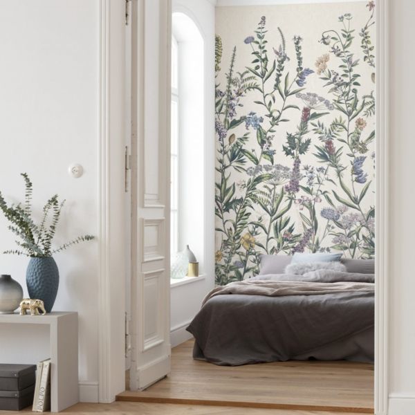 Flowering Herbs Mural