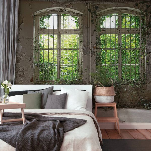 Old Window Mural