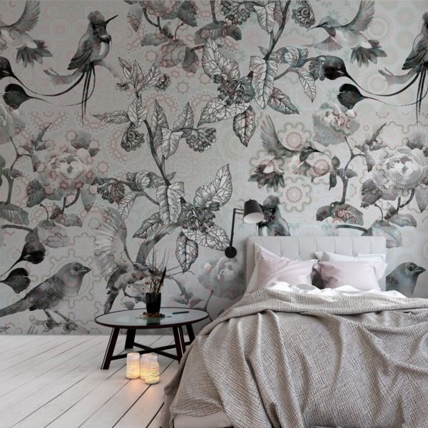 Exotic Mosaic Mural - Mint