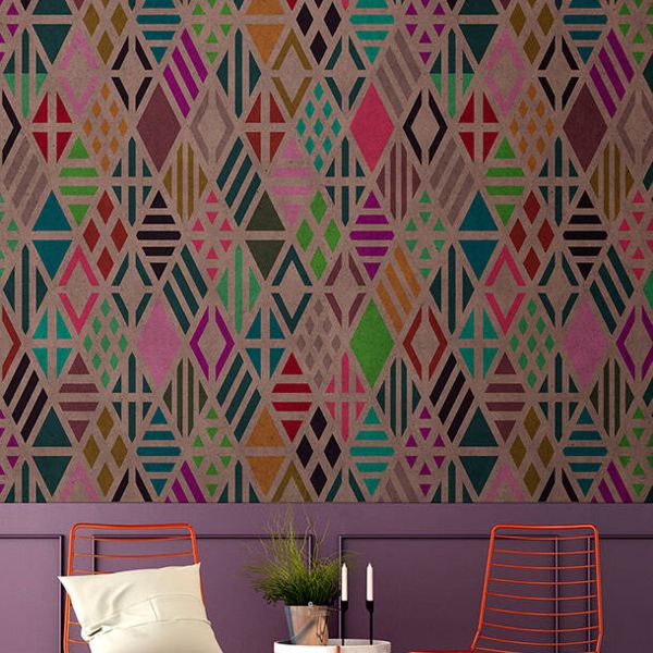 Geometrical Mural - Pink