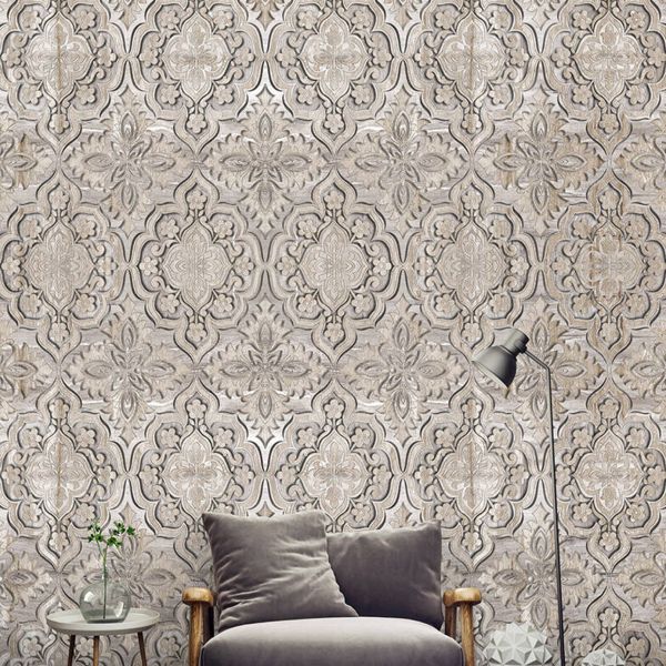 Woody Mural - Taupe