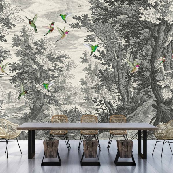 Fancy Forest Mural - Birds