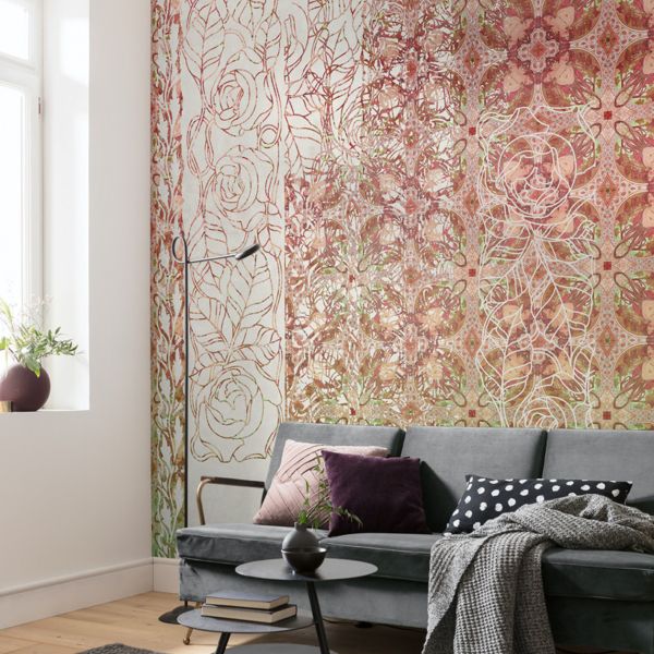 Art Nouveau Rouge Mural