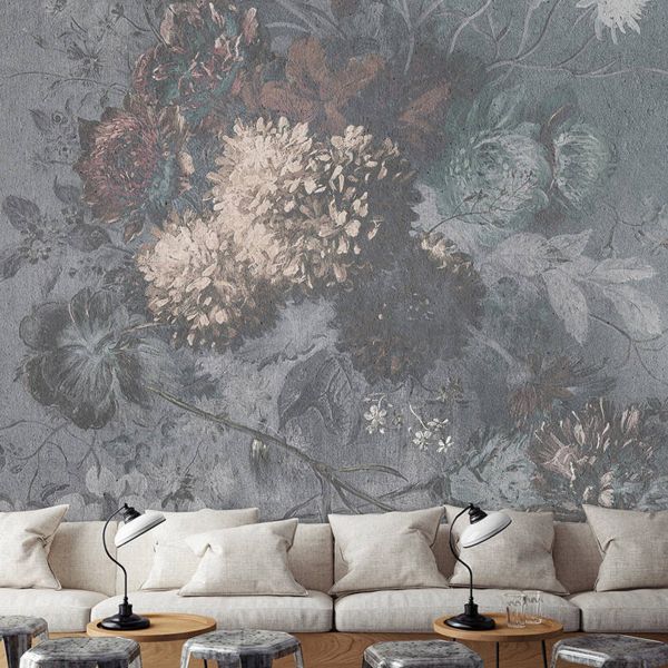 Bouquet Gris Mural