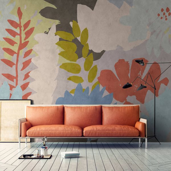 Floral Collage 3 Mural