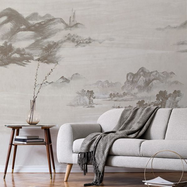 Kawa Mural - Grey