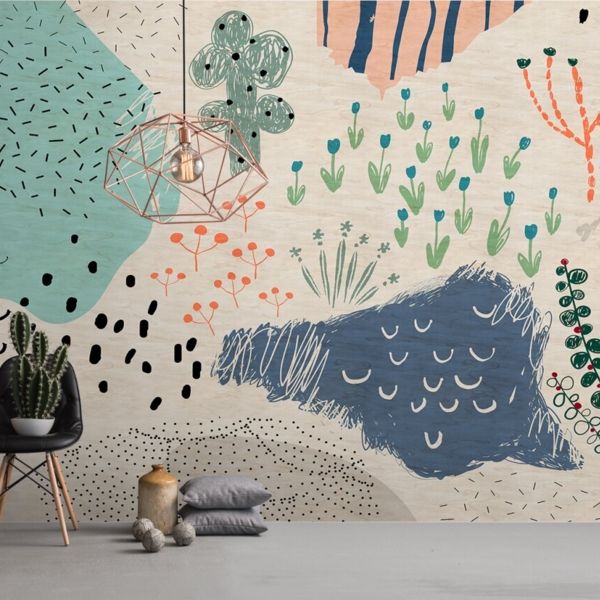 Crayon Garden 1 Mural