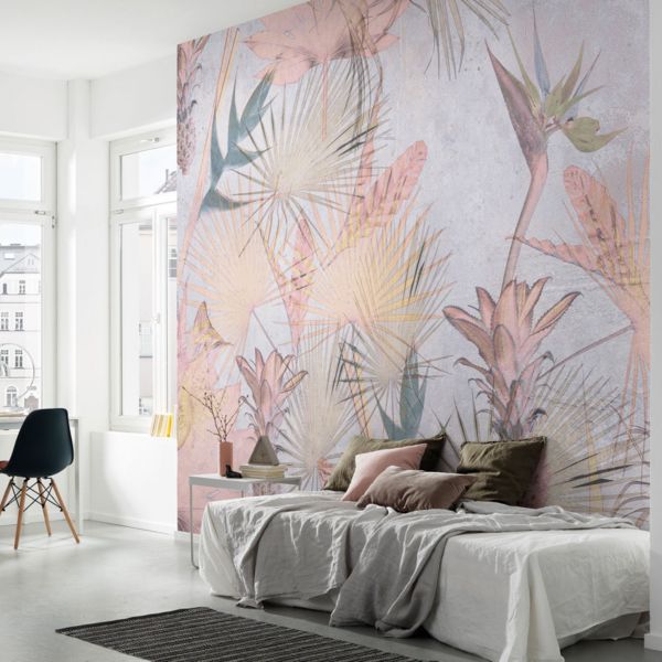 Tropical Concrete Mural