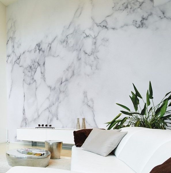 White Marble Mural