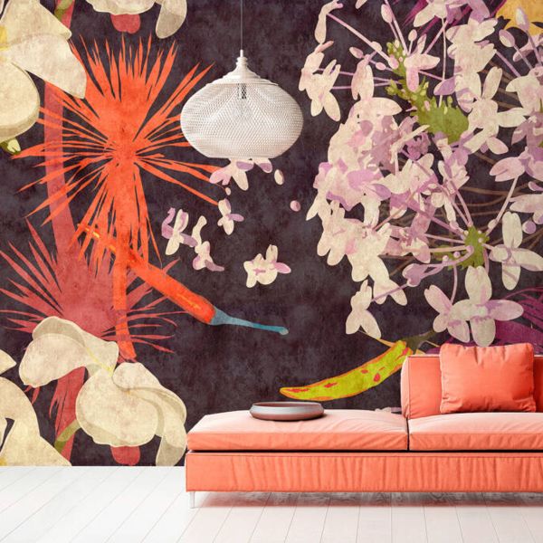 Vintage Bouquet Mural
