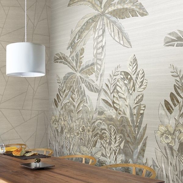 Jaipur Garden Mural - Taupe