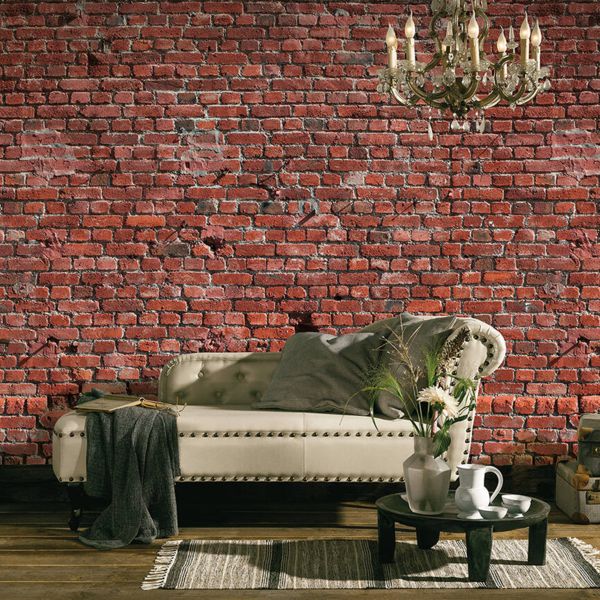 Red Brick Wall Mural