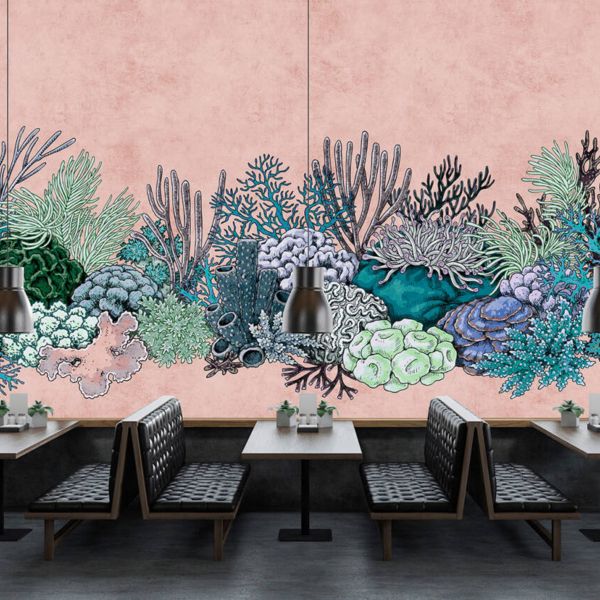 Octopus' Garden Mural - Pink