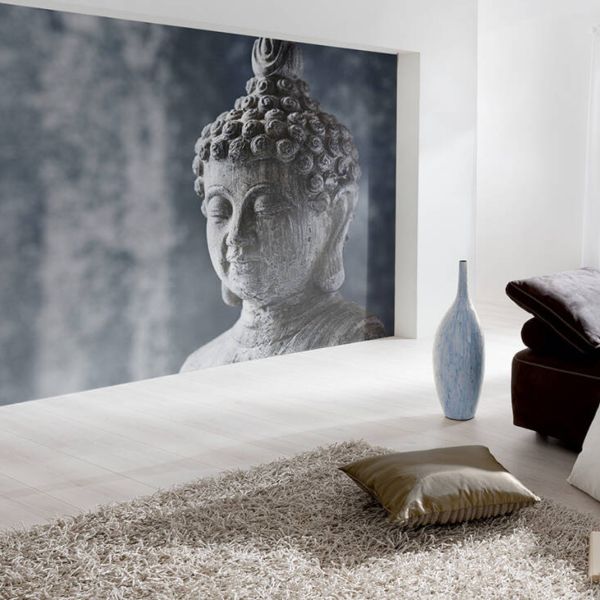 Buddha Mural - Grey