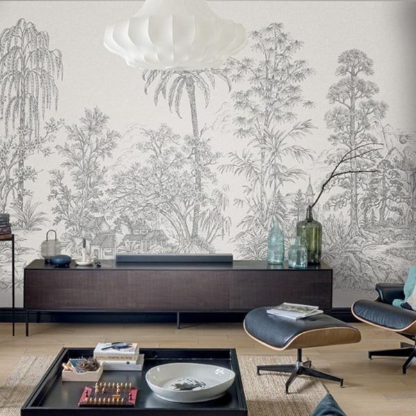 Mandalay Mural - Grey