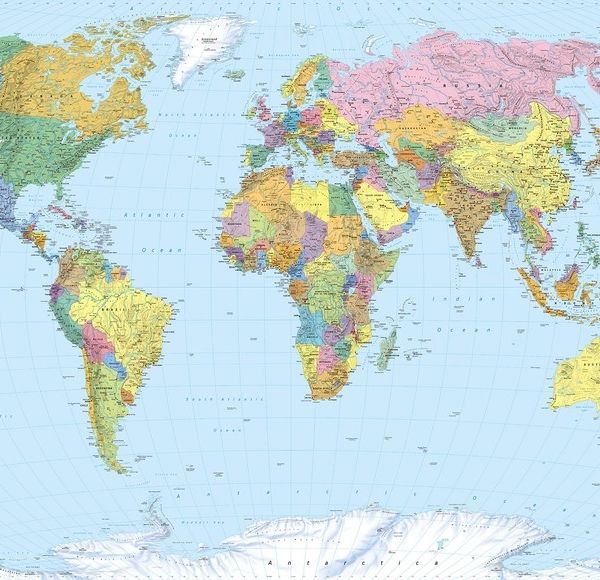 World Map Mural (S)