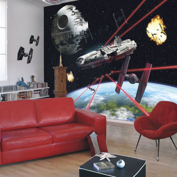 Star Wars Millennium Falcon Mural
