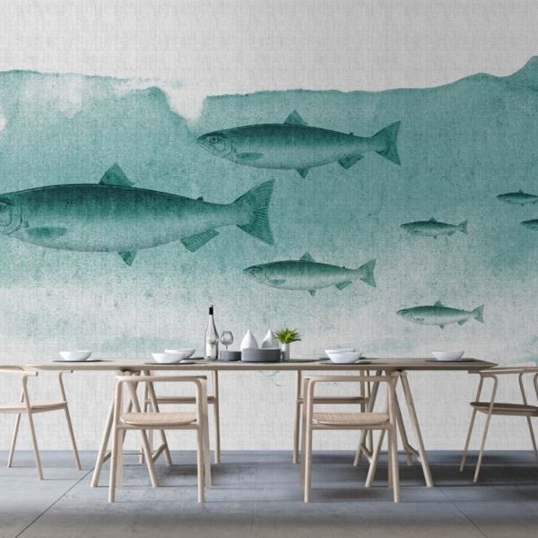 Into the Blue Mural - Teal