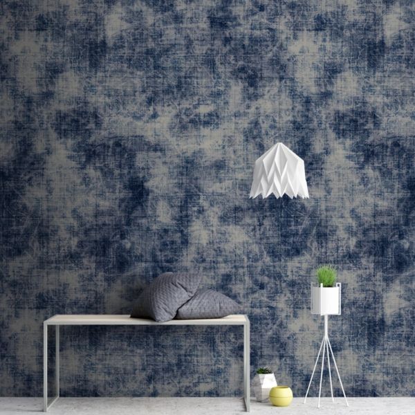 Canvas 2 Mural - Indigo