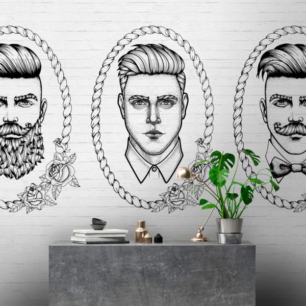 Barber Cameos Mural