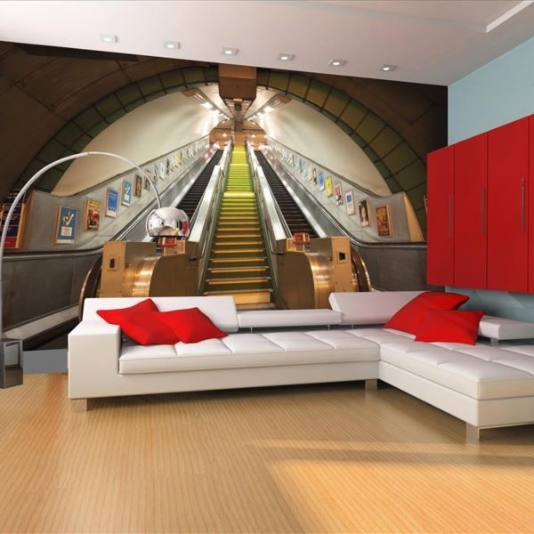 Subway Escalator Mural