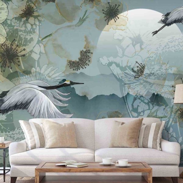 Flying Crane Mural