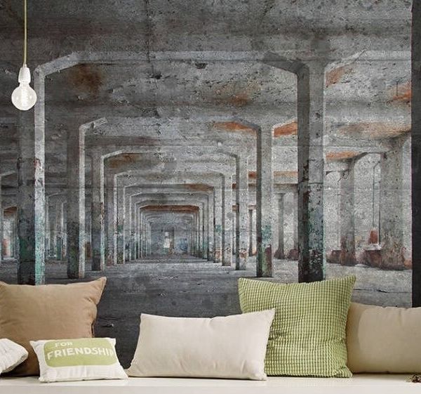 Concrete Posts Mural