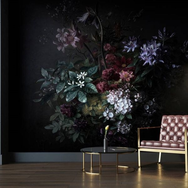 Bouquet Noir 2 Mural