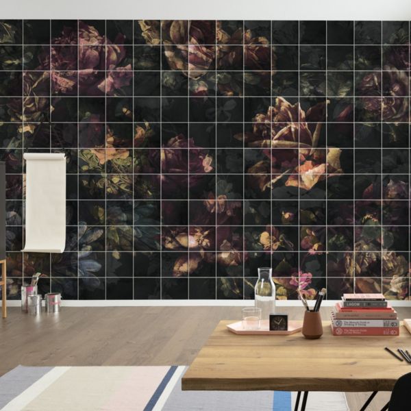 Flower Tiles Mural