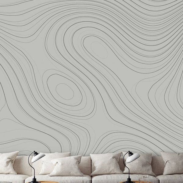 Zen Garden Mural - Grey