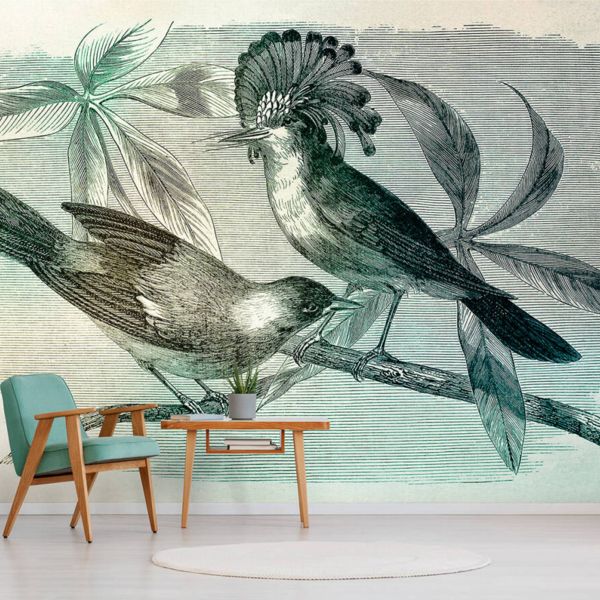 Vintage Birds 1 Mural