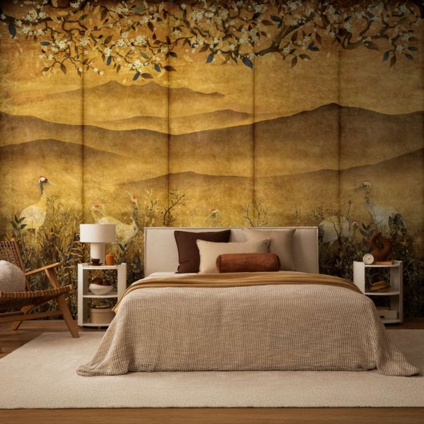 Egrets at Sunset Mural