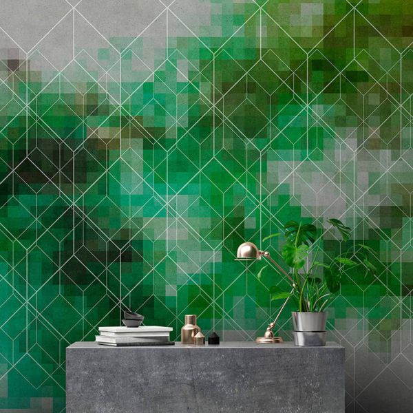 Colour Network Mural - Green