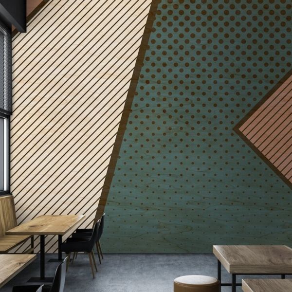 Pattern Play Mural - Teal