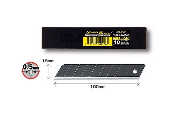 Olfa LBB-10B Black Blades