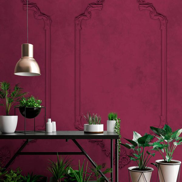 Frames Mural - Burgundy