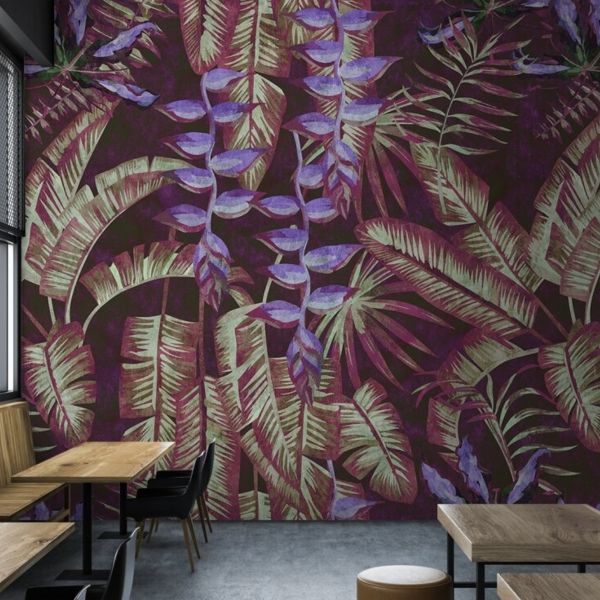 Tropicana Mural - Purple