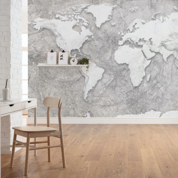 World Relief Map Mural