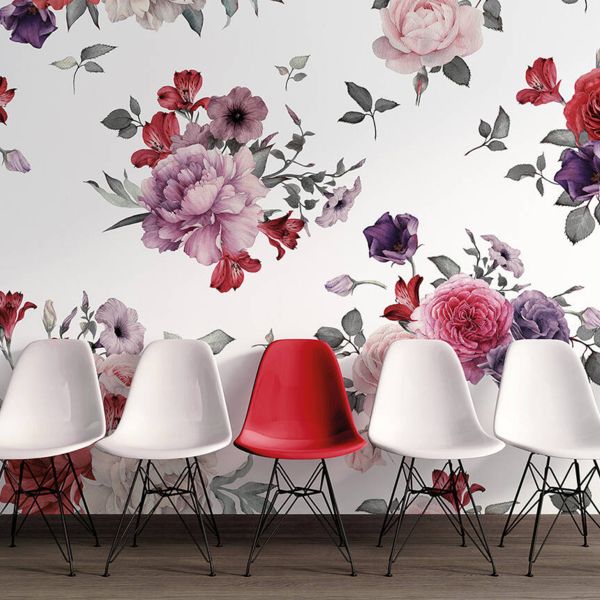 Peony Posies Mural