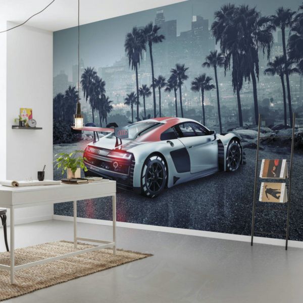 Audi R8 LA Mural