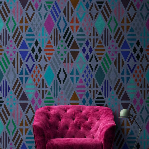 Geometrical Mural - Teal