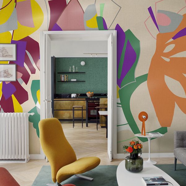 Nizza Mural - Taupe