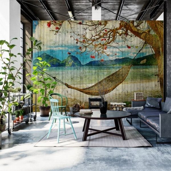 Tahiti Hammock Mural