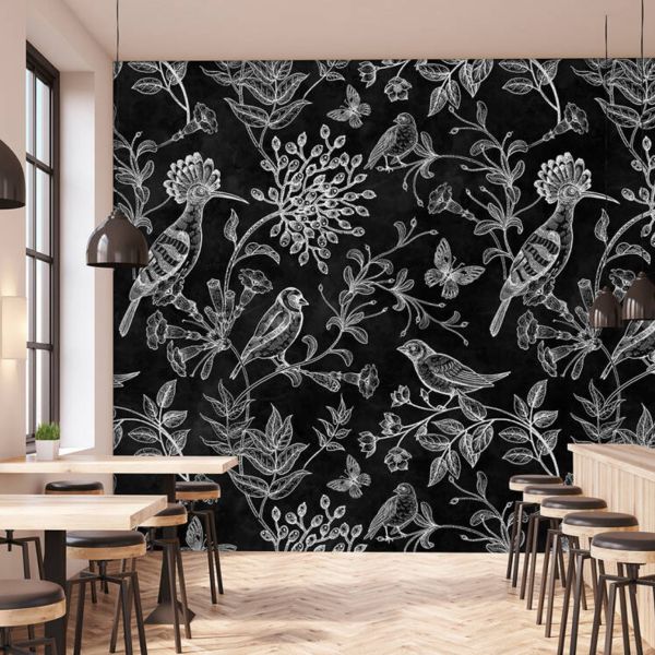 Blackboard Birds Mural