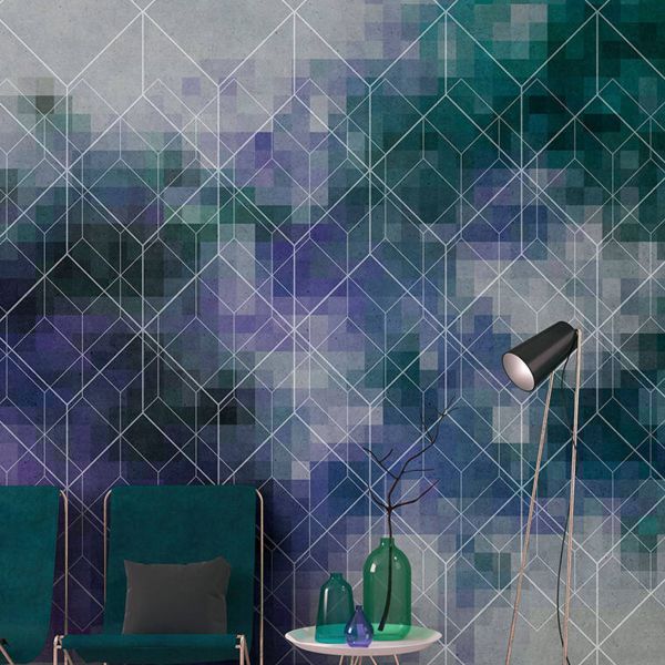 Colour Network Mural - Teal