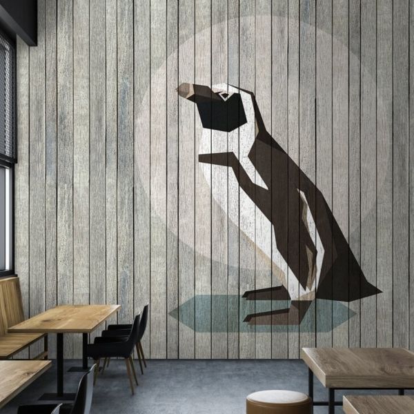 Born to be Wild Mural - Penguin
