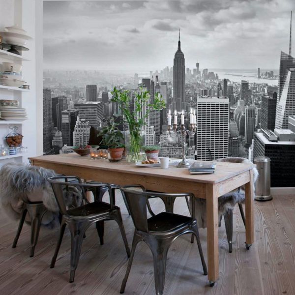 NYC Black & White Mural
