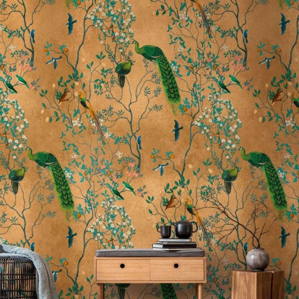Peacock Sanctuary Panel